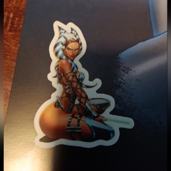 Ahsoka Tano Star Wars 11 X 17 Signed Jamie Tyndall Art Ptint With COA - Picture 3 of 4